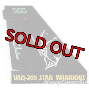 画像: VAQ-209 STAR WARRIORS AF500 CAGバード尾翼パッチ（ベルクロ有無）