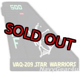 画像: VAQ-209 STAR WARRIORS AF500 CAGバード垂直尾翼PVCパッチ（ベルクロ付き）