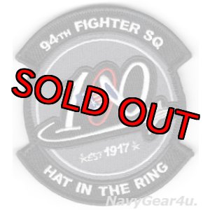 画像: 1FW/94FS HAT IN THE RING 2017年部隊創設100周年記念パッチ(ベルクロ付き)
