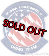 画像: USAF ACC F-35A LIGHTNING II DEMO TEAMパッチ（ベルクロ付き）