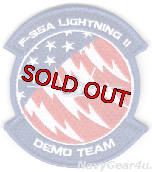 画像1: USAF ACC F-35A LIGHTNING II DEMO TEAMパッチ（ベルクロ付き）