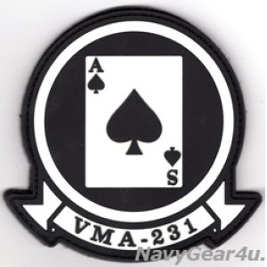 画像: VMA-231 ACE OF SPADES PVC部隊パッチ（ベルクロ付き）