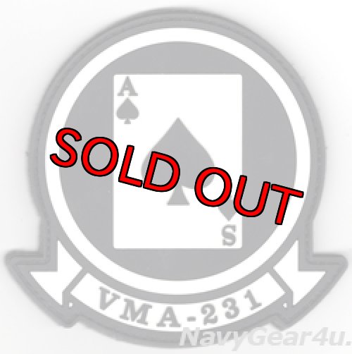 画像1: VMA-231 ACE OF SPADES PVC部隊パッチ（ベルクロ付き）