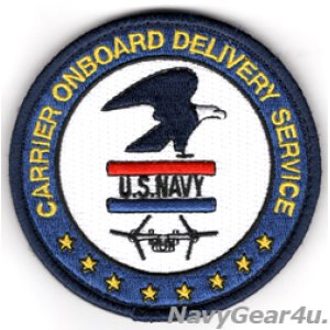画像: U.S.NAVY CMV-22B CARRIER ONBOARD DELIVERY SERVICEショルダーバレットパッチ（ベルクロ付き）