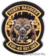 画像: VRC-40 RAWHIDES DET ONE HONEY BADGERS部隊パッチ（ベルクロ付き）