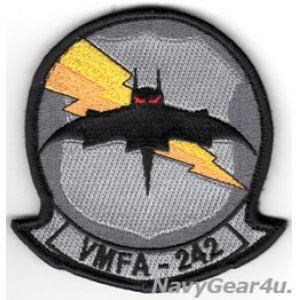 画像: VMFA-242 BATS 部隊パッチ（Ver.2/ベルクロ有無）
