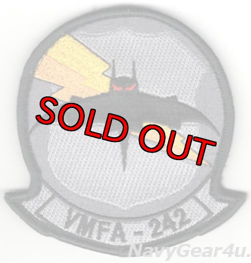 画像1: VMFA-242 BATS 部隊パッチ（Ver.2/ベルクロ有無）