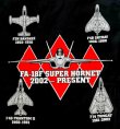 画像2: VFA-102 DIAMONDBACKS NEWオフィシャルヒストリーT-シャツ（ブラック）