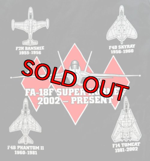 画像2: VFA-102 DIAMONDBACKS NEWオフィシャルヒストリーT-シャツ（ブラック）