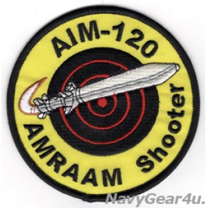 画像: AIM-120 AMRAAM SHOOTERパッチ（ベルクロ有無）