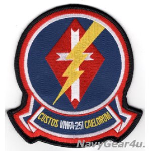 画像: VMFA-251 THUNDERBOLTS部隊パッチ（ラージ/ベルクロ有無）