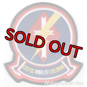 画像: VMFA-251 THUNDERBOLTS部隊パッチ（ラージ/ベルクロ有無）