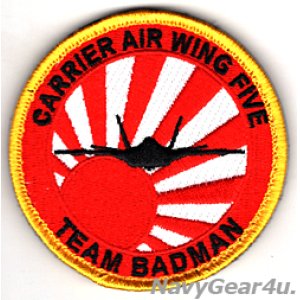 画像: CVW-5 TEAM BADMAN F-35Cショルダーバレットパッチ（ベルクロ付き）