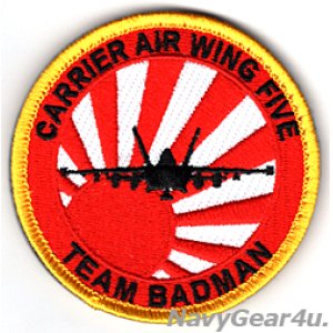 画像: CVW-5 TEAM BADMAN EA-18Gショルダーバレットパッチ（ベルクロ付き）