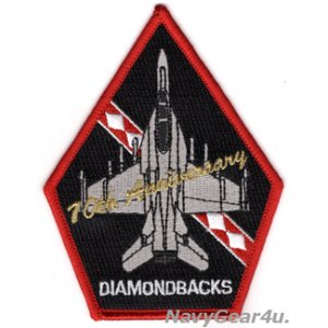 画像: VFA-102 DIAMONDBACKS 部隊創設70周年記念F/A-18Fショルダーパッチ（ベルクロ有無）