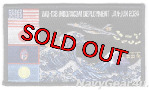 画像1: VAQ-138 YELLOW JACKETS INDOPACOMディプロイメント2024展開記念パッチ（ベルクロ有無）