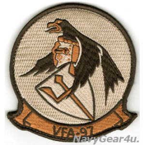 画像: VFA-97 WARHAWKS 部隊パッチ（NEW F-35C Verデザート/ベルクロ付き）