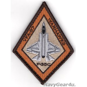 画像: VFA-97 WARHAWKS F-35Cショルダーパッチ（デザート/ベルクロ付き）