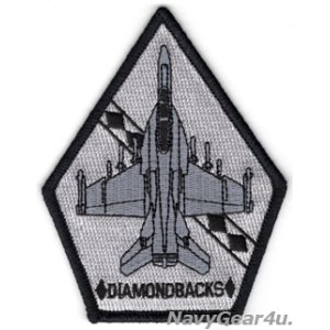 画像: VFA-102 DIAMONDBACKS F/A-18F ショルダーパッチ（ブラックアウトVer./ベルクロ有無）