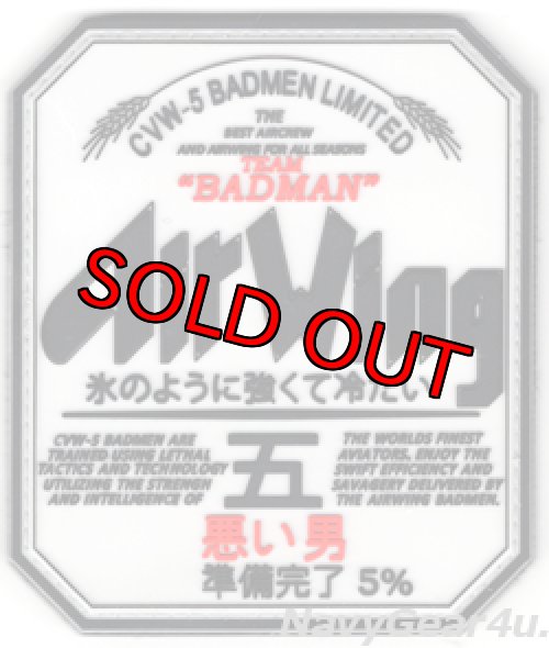 画像1: CVW-5 TEAM "BADMAN" Air Wing 五ジョークパッチ（PVC Ver./ベルクロ付き）