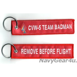 画像: CARRIER AIR WING FIVE(CVW-5) REMOVE BEFORE FLIGHTキーリング（1個）
