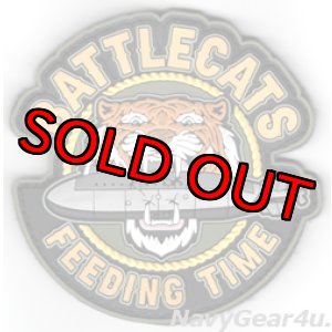 画像: HSM-73 BATTLECATS "FEEDING TIME"（餌の時間） PVCショルダーパッチ（ベルクロ付き）