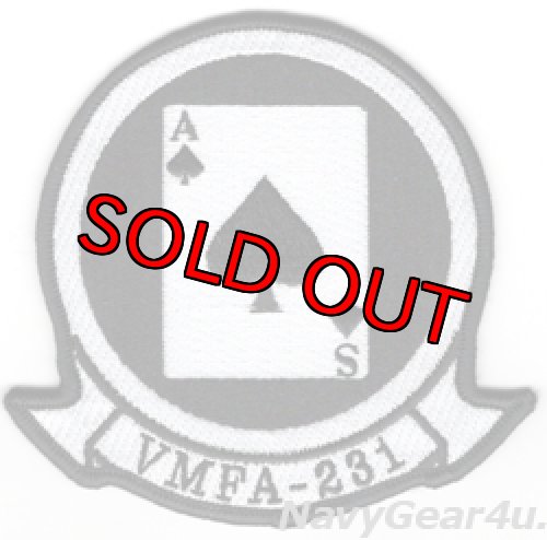 画像1: VMFA-231 ACE OF SPADES 部隊パッチ（ベルクロ有無）