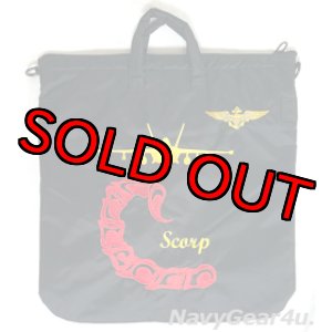 画像: VAQ-132 SCORPIONS別注カスタムヘルメットバッグ（NEW Ver./ベルクロ付き）