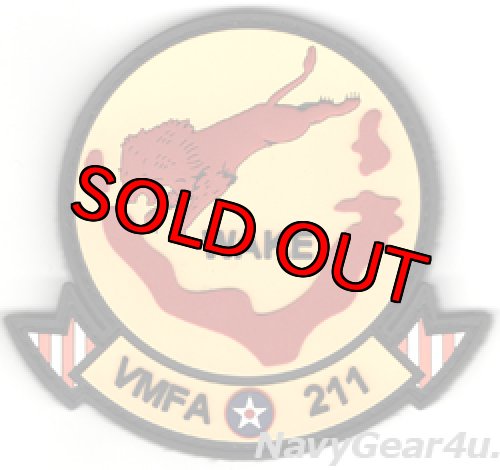 画像1: VMFA-211 WAKE ISLAND AVENGERS PVC部隊パッチ（ベルクロ付き）
