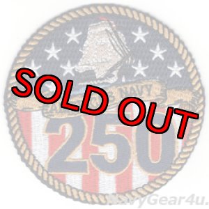 画像: 米海軍創設250周年SEMIQUINCENTENNIAL記念パッチ（ベルクロ有無）