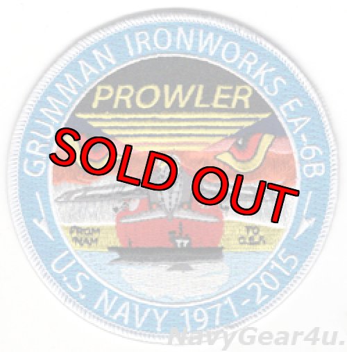 画像1: GRUMMAN IRONWORKS EA-6B PROWLER 1971-2015退役記念パッチ（デッドストック）