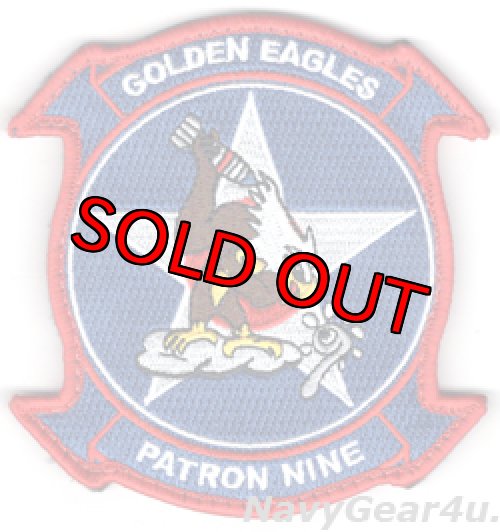 画像1: VP-9 GOLDEN EAGLES USA部隊パッチ（建国記念Ver./ベルクロ付き）