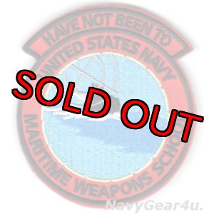画像: NAWDC HAVE NOT BEEN TO UNITED STATES NAVY MARITIME WEAPONS SCHOOL未卒業ジョークパッチ（ベルクロ付き）