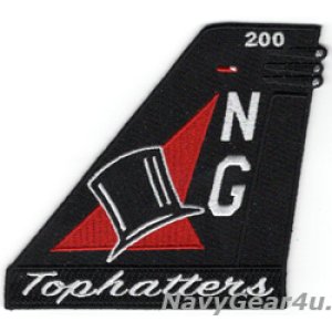 画像: VFA-14 TOPHATTERS F/A-18E NG200 CAGバード垂直尾翼パッチ（ベルクロ有無）