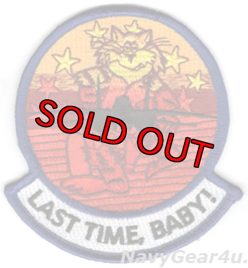 画像1: F-14トムキャット退役記念LAST TIME,BABY!マスコットパッチ（デッドストック）