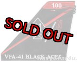 画像: VFA-41 BLACK ACES F/A-18F NG100 CAGバード垂直尾翼パッチ