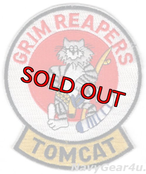 画像1: VF-101 GRIM REAPERSトムキャットマスコットパッチ（デッドストック）