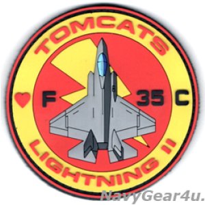画像: VMFA-311 TOMCATS F-35C PVCショルダーバレットパッチ（ベルクロ付き）