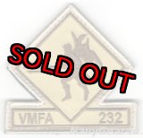 画像: VMFA-232 RED DEVILS部隊パッチ（デザート/ベルクロ付き）