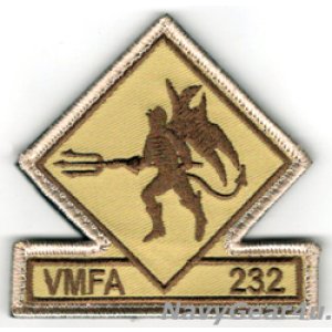 画像: VMFA-232 RED DEVILS部隊パッチ（デザート/ベルクロ付き）
