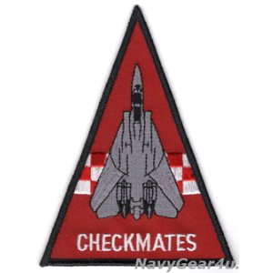画像: VF-211 CHECKMATESショルダートライアングルパッチ（レッド/デッドストック）