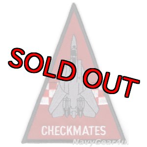 画像: VF-211 CHECKMATESショルダートライアングルパッチ(レッド/デッドストック)