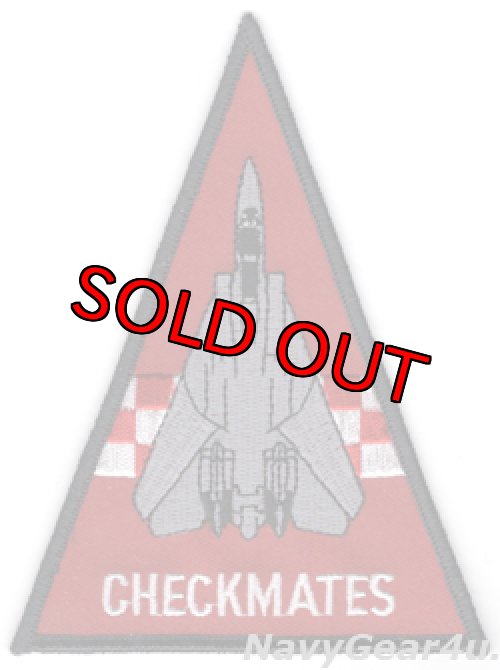 画像1: VF-211 CHECKMATESショルダートライアングルパッチ（レッド/デッドストック）