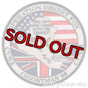 画像: CVW-3/CVN-65 1998-99デザートフォックス作戦参加記念パッチ(デッドストック)