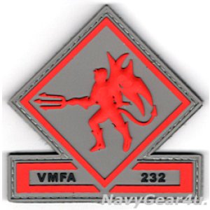 画像: VMFA-232 RED DEVILS PVC部隊パッチ(ベルクロ付き)