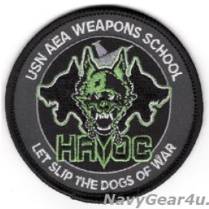 画像: NAWDC EA-18G AEA WEAPONS SCHOOL"HAVOC"ショルダーバレットパッチ(ベルクロ有無)