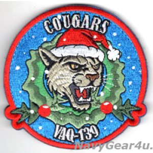 画像: VAQ-139 COUGARS HOLIDAY部隊パッチ(NEW Ver./ベルクロ付き)