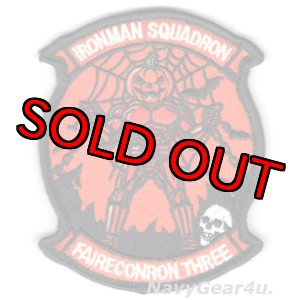 画像: VQ-3 IRONMAN HALLOWEEN部隊パッチ（ベルクロ付き）