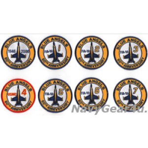 画像: ブルーエンジェルズ1946-2006部隊創設60周年記念ショルダーパッチ8枚セット(デッドストック)