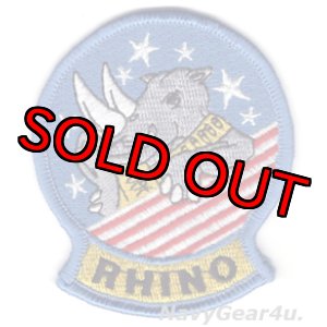 画像: VFA-154 BLACK KNIGHTS RHINOショルダーマスコットパッチ（デッドストック）